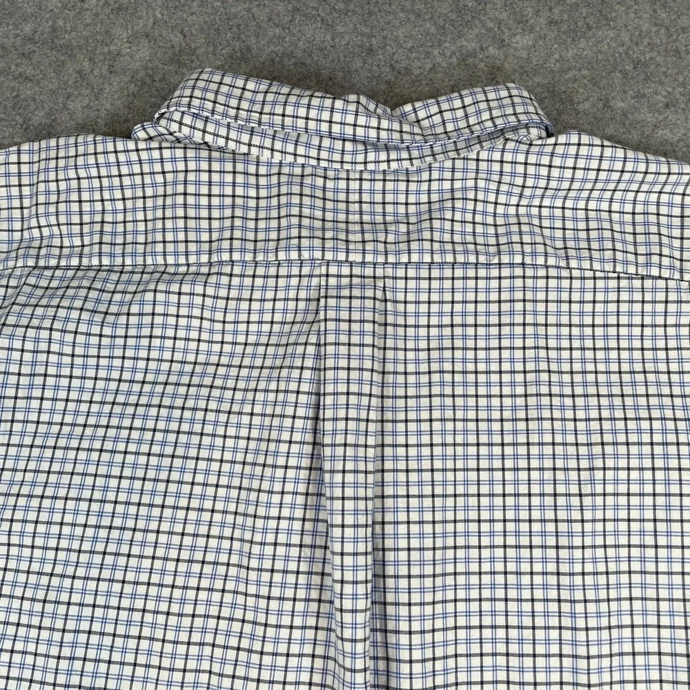 Polo Ralph Lauren Mens Shirt 4XB White Plaid Long Sleeve